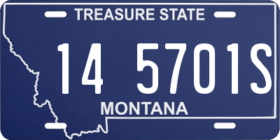 MT license plate 145701S