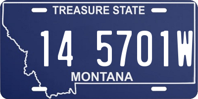 MT license plate 145701W
