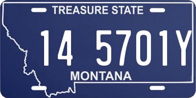 MT license plate 145701Y