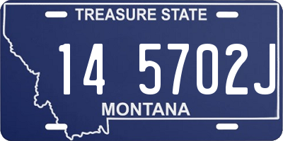 MT license plate 145702J