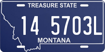 MT license plate 145703L
