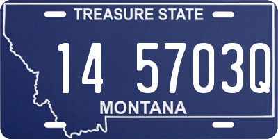 MT license plate 145703Q