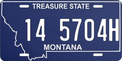 MT license plate 145704H