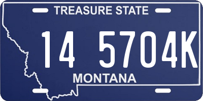 MT license plate 145704K