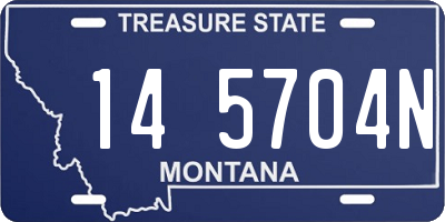 MT license plate 145704N