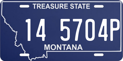 MT license plate 145704P