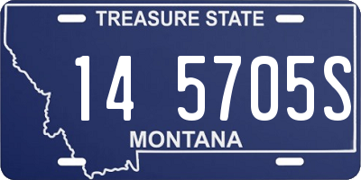 MT license plate 145705S
