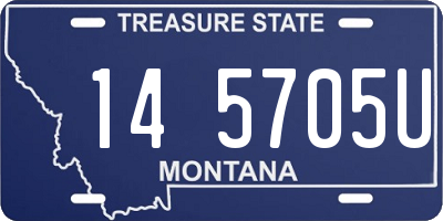 MT license plate 145705U