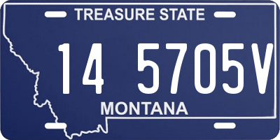 MT license plate 145705V