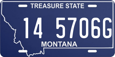 MT license plate 145706G