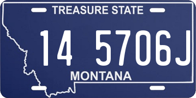 MT license plate 145706J