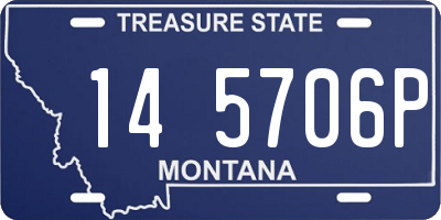 MT license plate 145706P