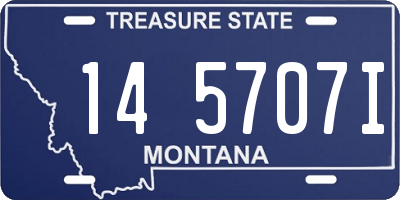 MT license plate 145707I