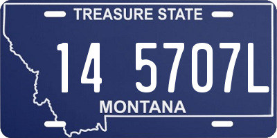 MT license plate 145707L