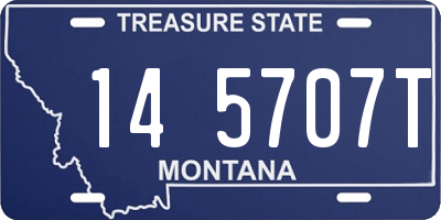 MT license plate 145707T