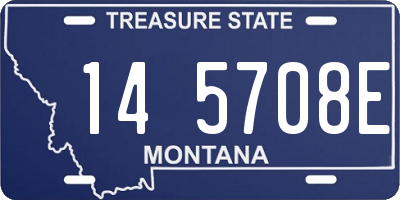MT license plate 145708E
