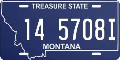 MT license plate 145708I