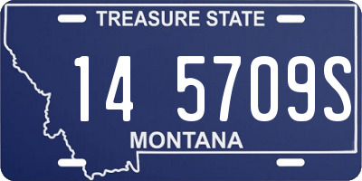 MT license plate 145709S