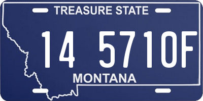MT license plate 145710F