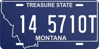 MT license plate 145710T
