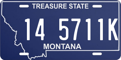 MT license plate 145711K