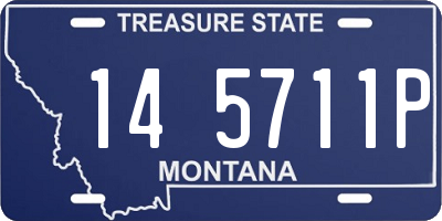 MT license plate 145711P