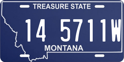 MT license plate 145711W