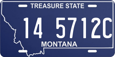 MT license plate 145712C