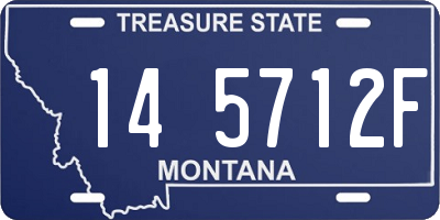 MT license plate 145712F