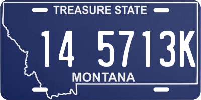MT license plate 145713K