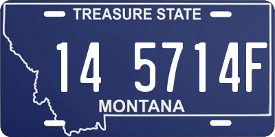MT license plate 145714F