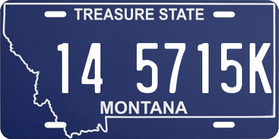 MT license plate 145715K