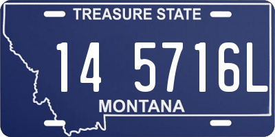 MT license plate 145716L