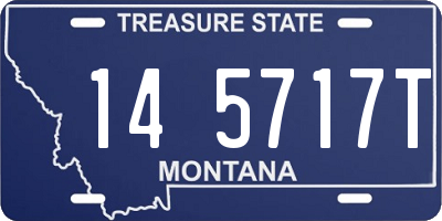 MT license plate 145717T