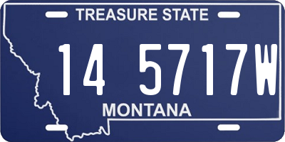 MT license plate 145717W