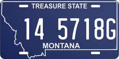 MT license plate 145718G