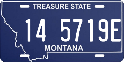 MT license plate 145719E