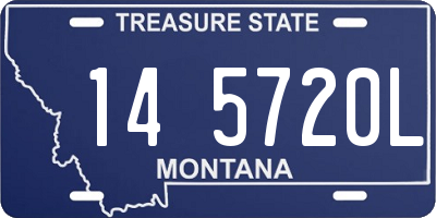 MT license plate 145720L