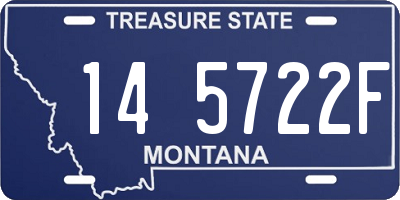 MT license plate 145722F