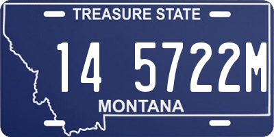 MT license plate 145722M