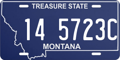 MT license plate 145723C