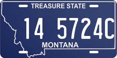 MT license plate 145724C
