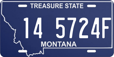 MT license plate 145724F