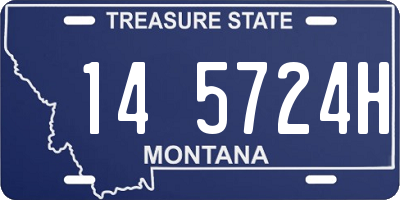 MT license plate 145724H