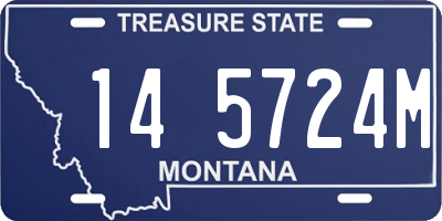 MT license plate 145724M