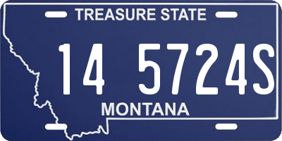 MT license plate 145724S
