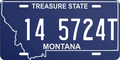 MT license plate 145724T