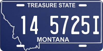 MT license plate 145725I