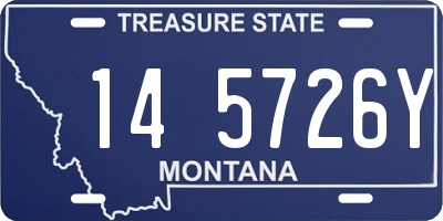 MT license plate 145726Y