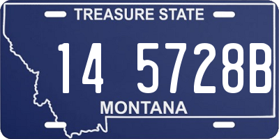 MT license plate 145728B